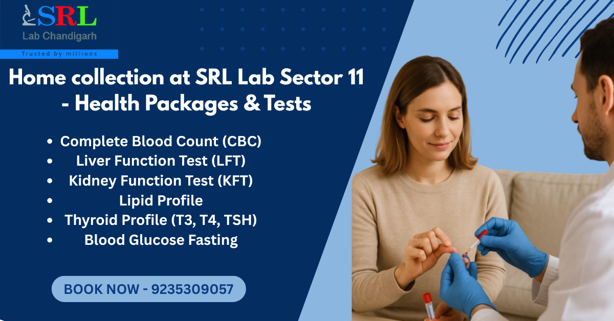 Home collection at SRL Lab Sector 11 – Health Packages & Tests